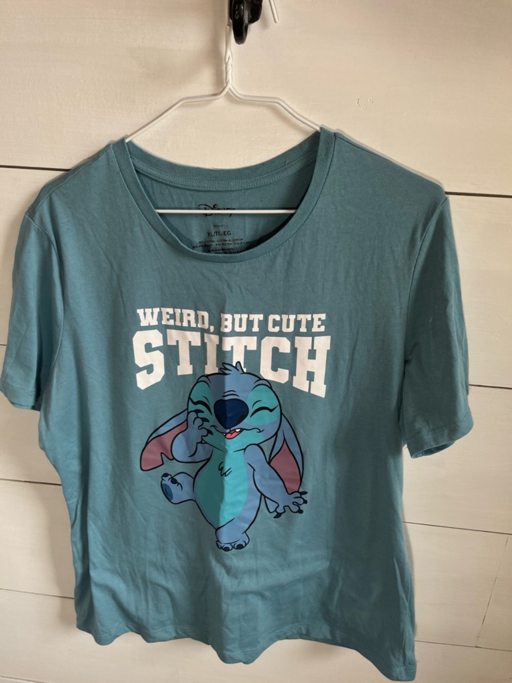 Disney Teal Stitch 'Weird, But Cute' Graphic Tee